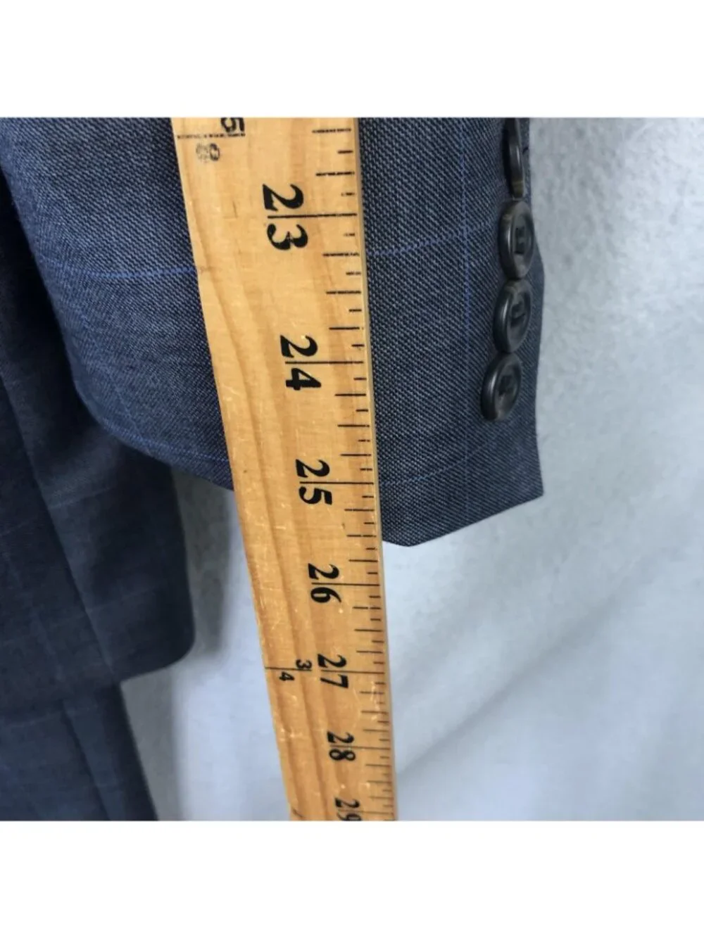 Lauren Ralph Lauren Suit Mens 48 Long Gray Wool Check 2 Piece 42x34 Classic